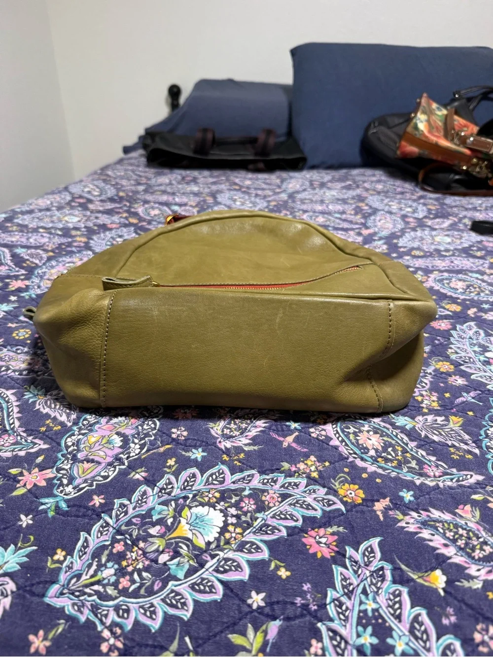Margot olive green backpack